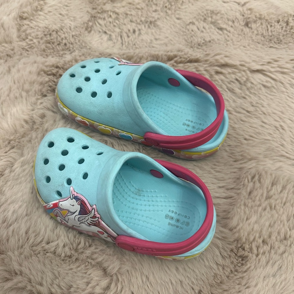 Mermaid crocs toddler 7